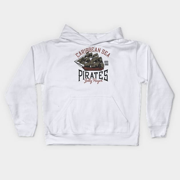 Pirate Kids Hoodie by Design by Nara